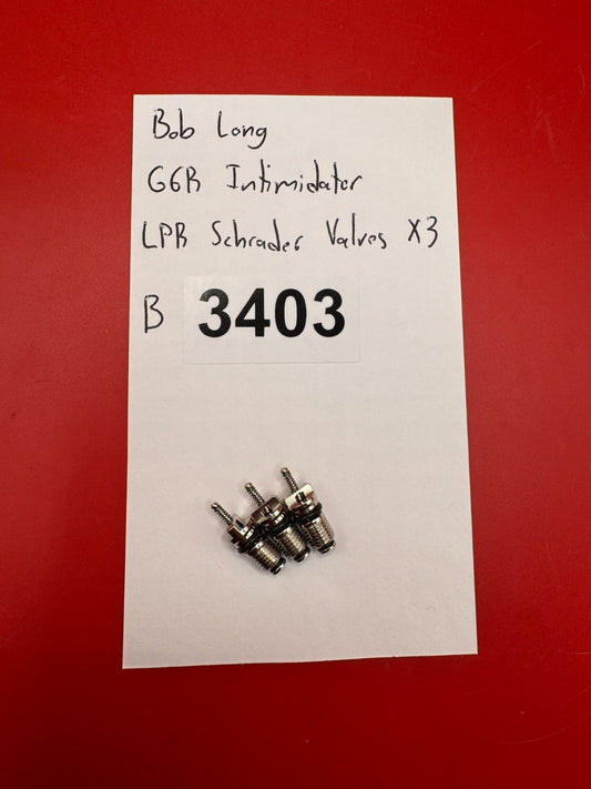 Bob Long G6R Intimidator LPR Schrader Valves x 3