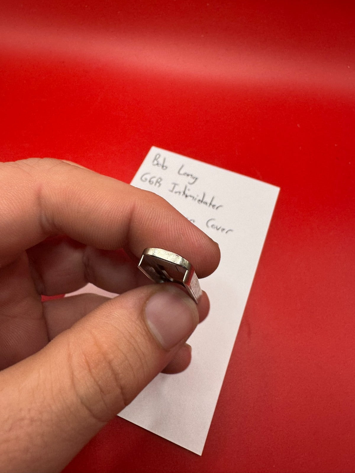 Bob Long G6R Intimidator Button/Screen Cover Silver