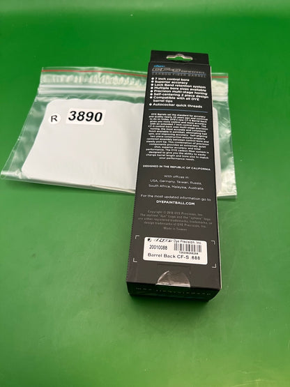 Dye CF-S Carbon Fiber Paintball Barrel Back 688 Bore Autococker Thread