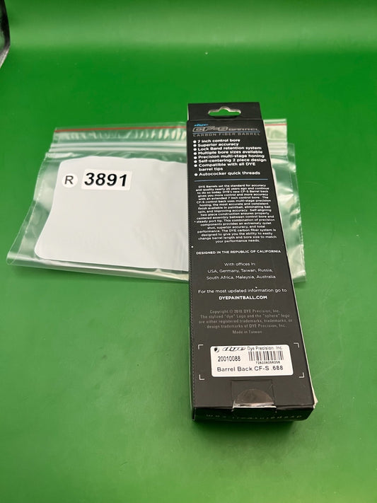 Dye CF-S Carbon Fiber Barrel Back 688 Bore Autococker Thread