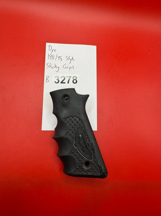 Dye 1911/45 Style Sticky Grips Black