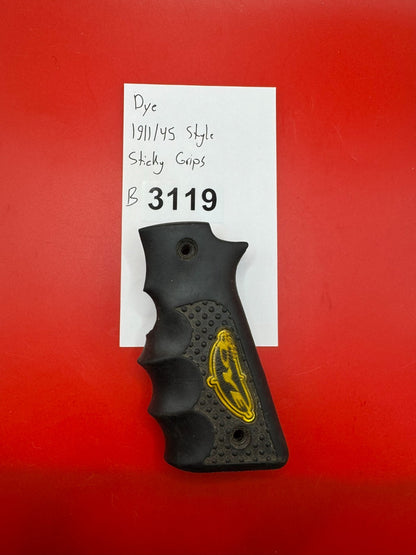 Dye 1911/45 Style Sticky Grips Black