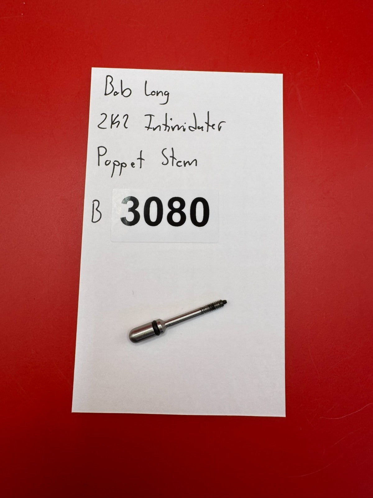 Bob Long 2K2 Intimidator Poppet Stem Silver