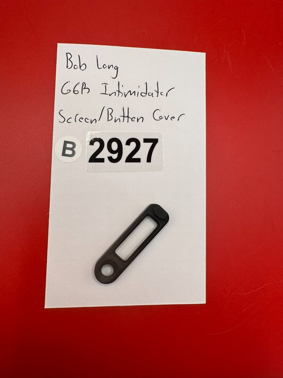 Bob Long G6R Intimidator Screen/Button Cover Black