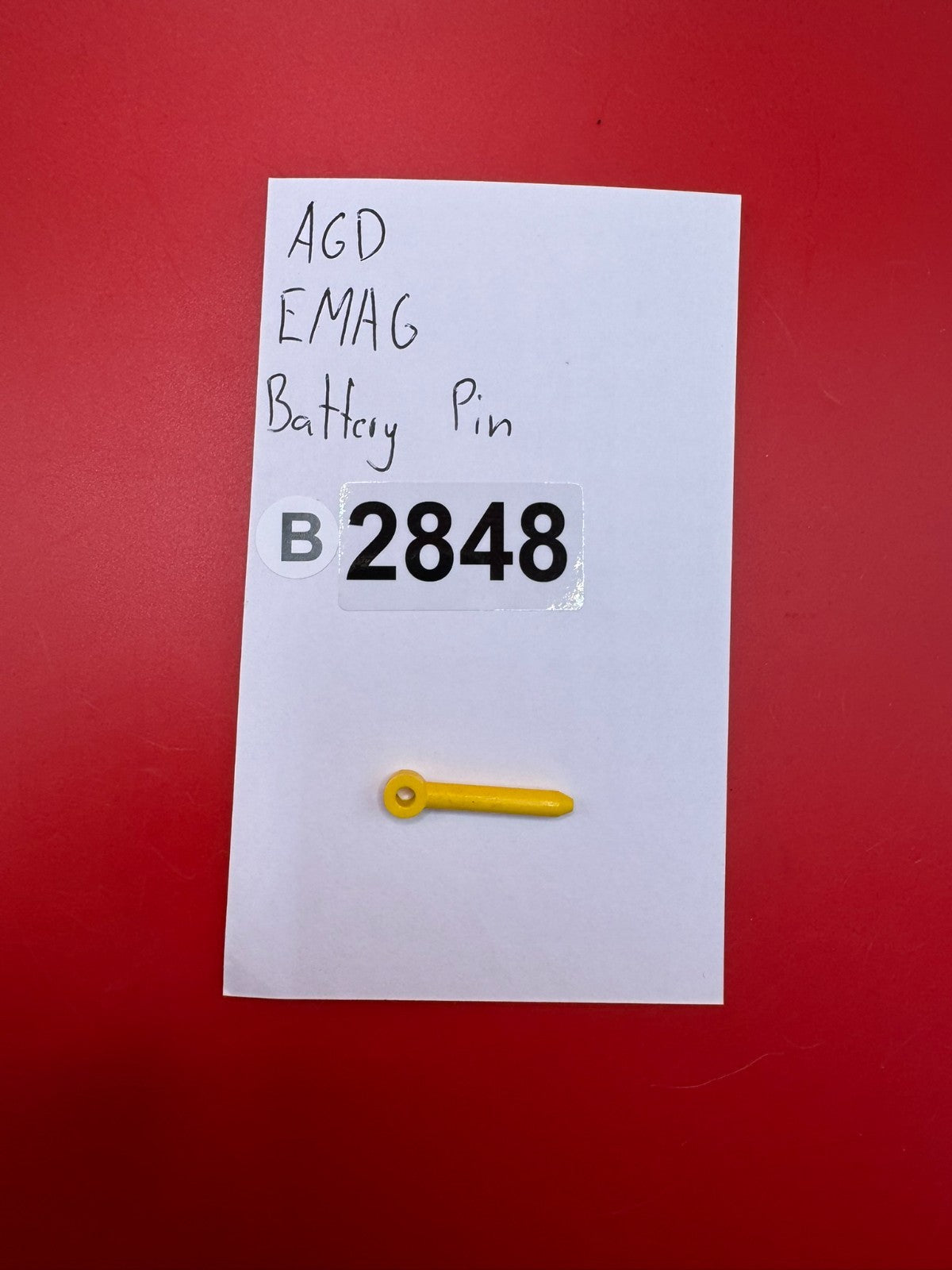 AGD EMAG Battery Pin Yellow