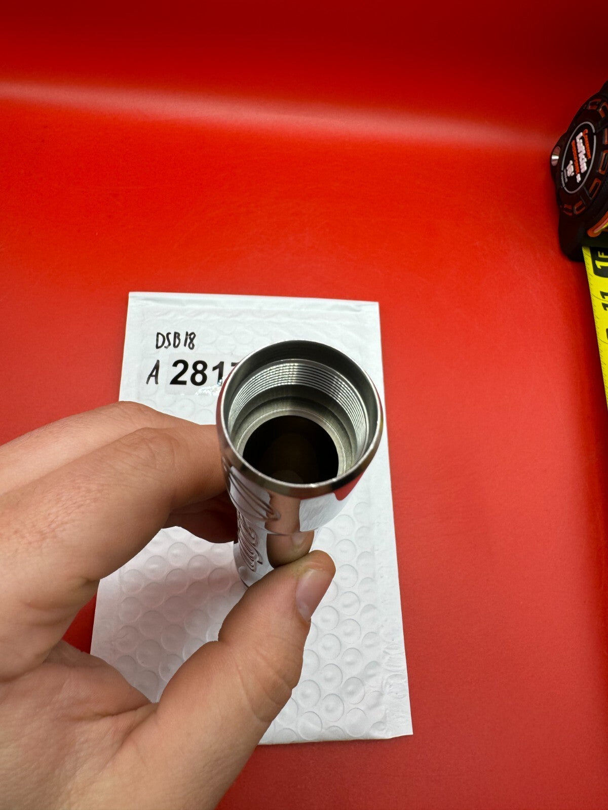 Dye SS Angel Threaded .688 Paintball Barrel Back