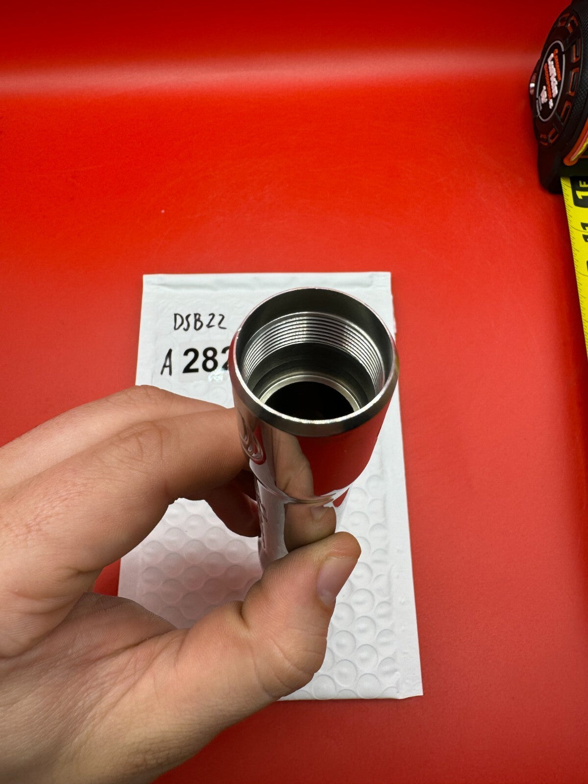 Dye SS Angel Threaded .688 Paintball Barrel Back