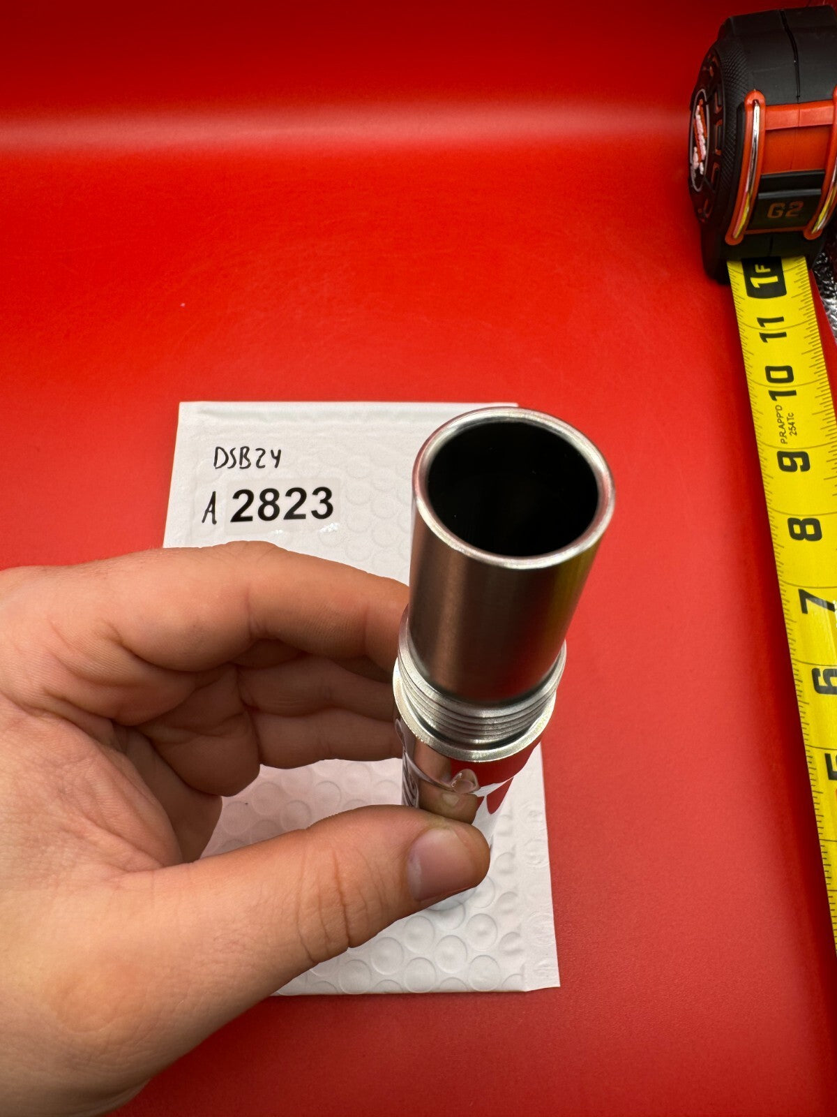 Dye SS Angel Threaded .688 Paintball Barrel Back