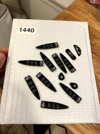 Lot of Etek Rubber Jewels #4 - Replacement Parts Planet Eclipse