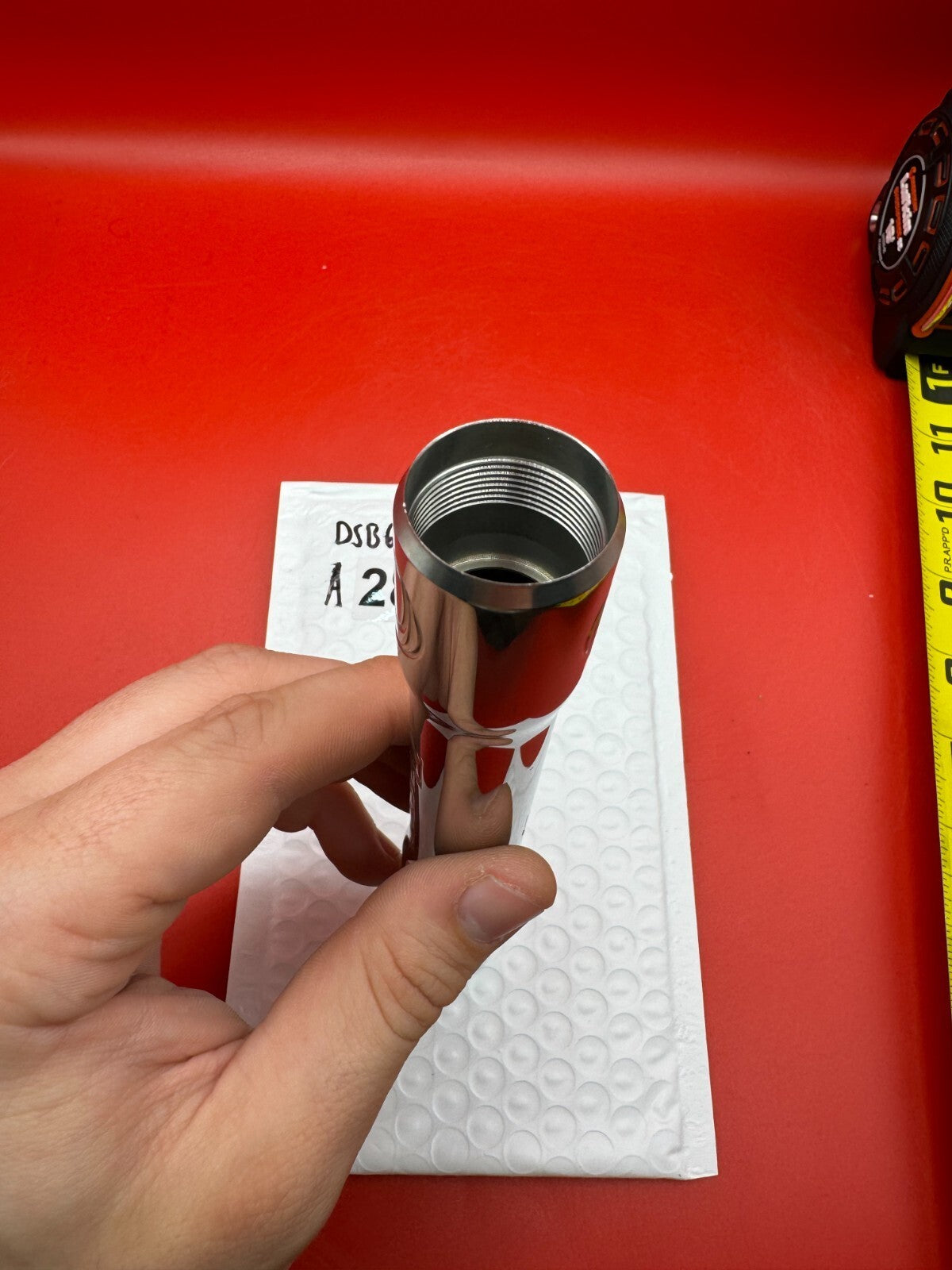 Dye SS Angel Threaded .688 Paintball Barrel Back