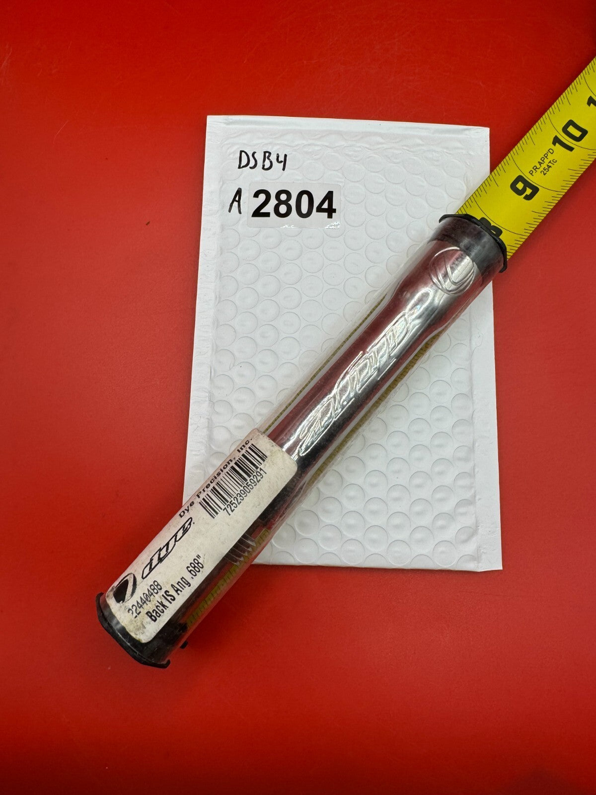 Dye SS Angel Threaded .688 Paintball Barrel Back