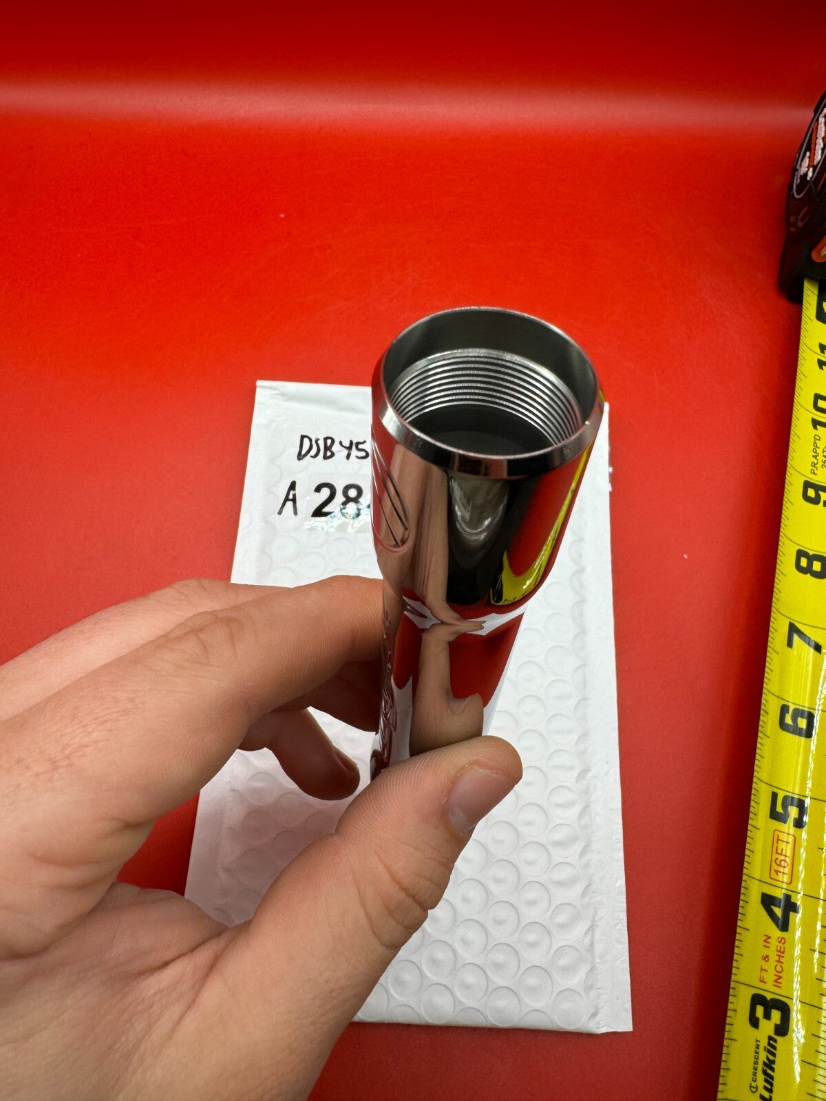 Dye SS Angel Threaded .688 Paintball Barrel Back