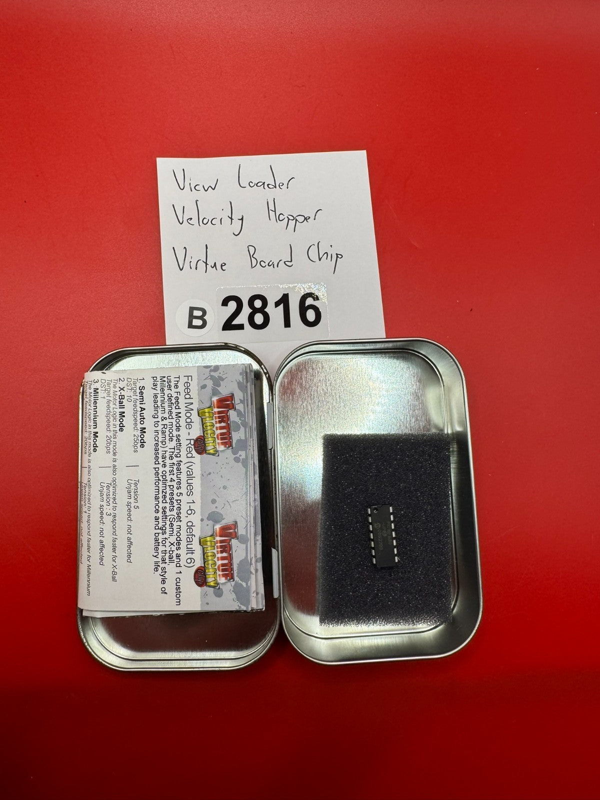 View Loader Velocity Hopper Virtue Board Chip