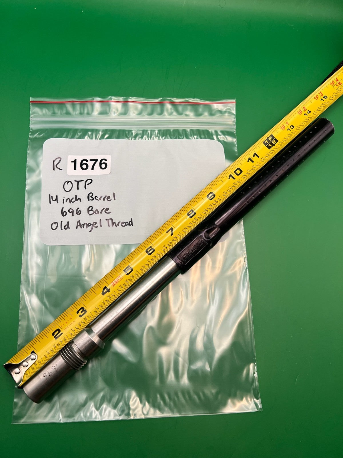 OTP 14 inch Paintball Barrel 696 Bore Old Angel Thread