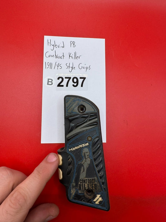 Hybrid PB Contract Killer 1911/45 Style Grips Black