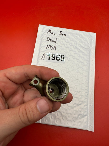 Mac Dev Droid VASA - used paintball vasa (velocity adjustment set assembly) / bolt tip cap - bronze ano