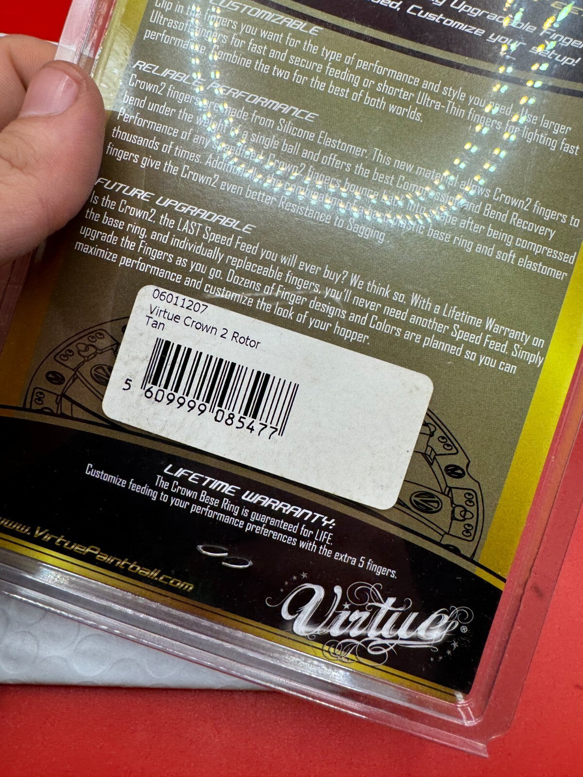 Virtue Crown Speed Feed Rotor  NOS-Tan