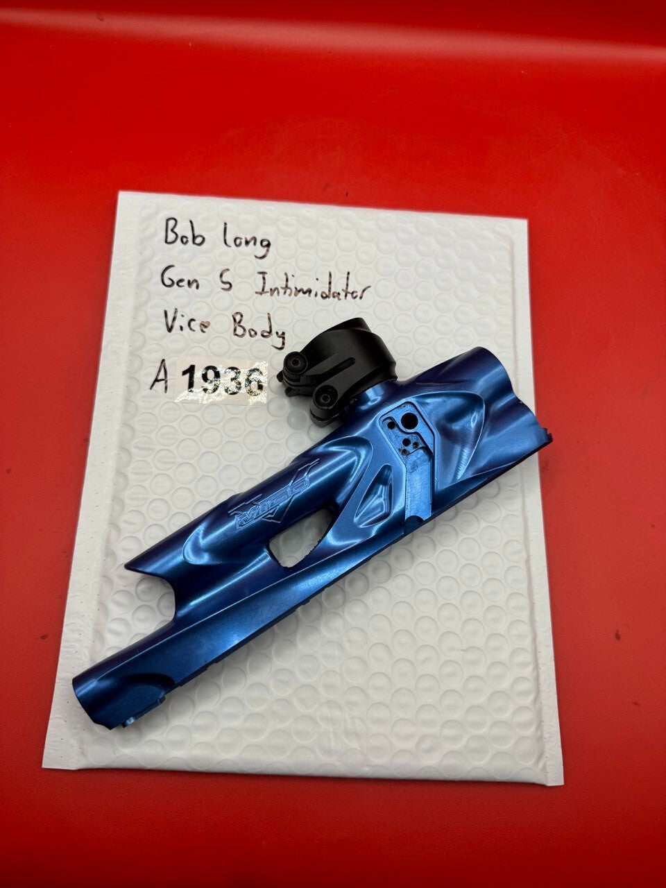 Bob Long Gen 5 Intimidator Vice Body - used paintball body - blue anno