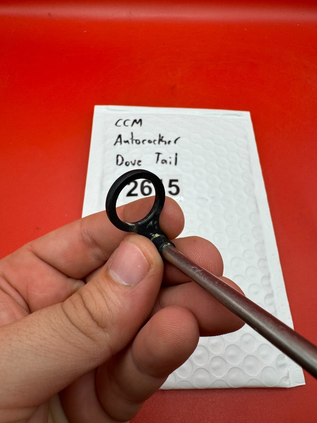 CCM Autococker Dove Tail - used paintball pump handle / dovetail cocking rod - black/silver