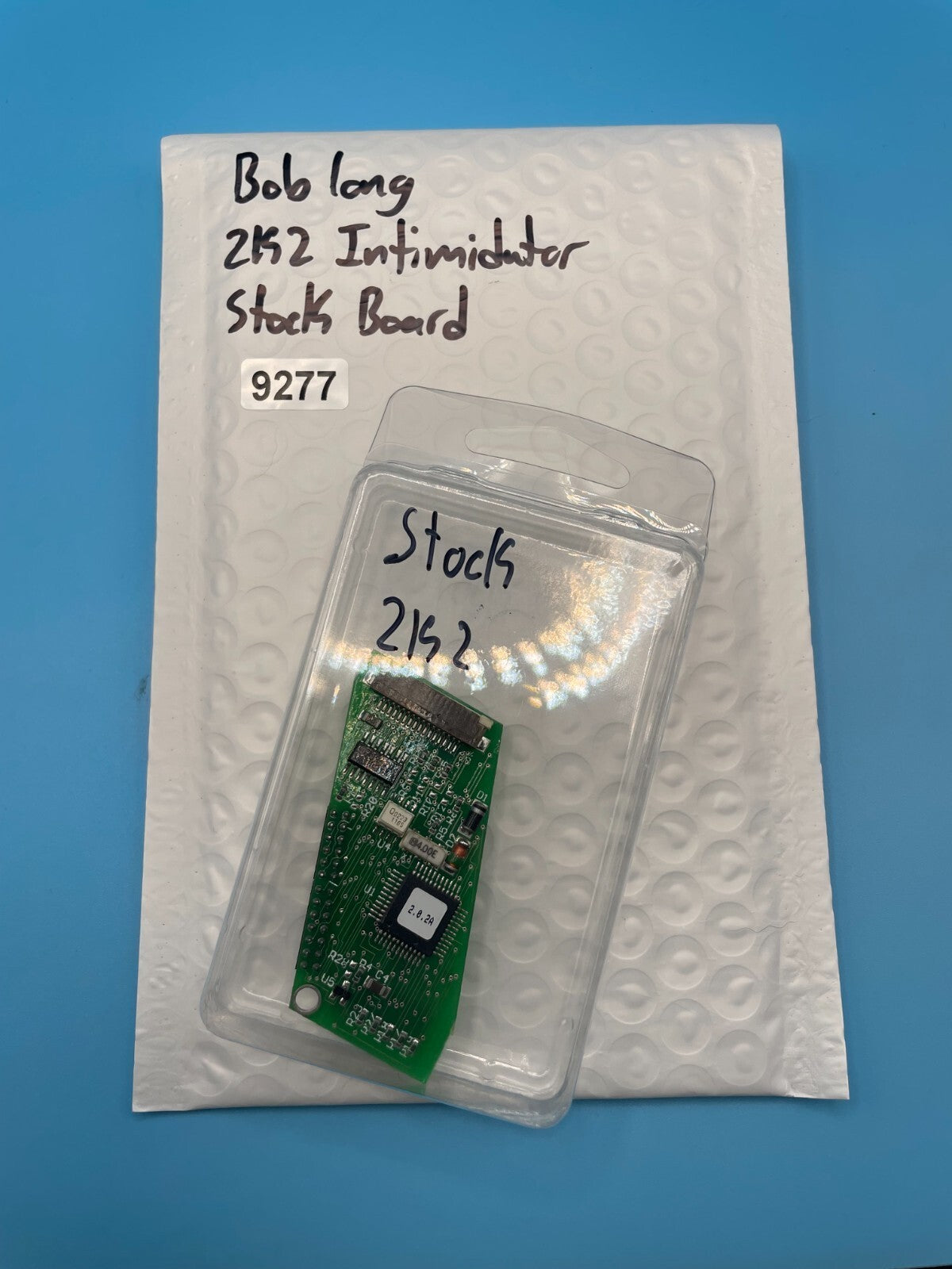 Bob Long 2K2 Intimidaror Stock Board