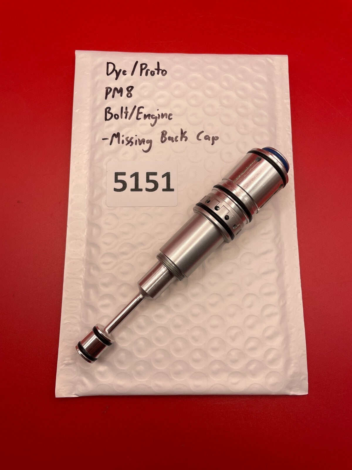 Dye/Proto PM8 Bolt/Engine -Missing Back Cap