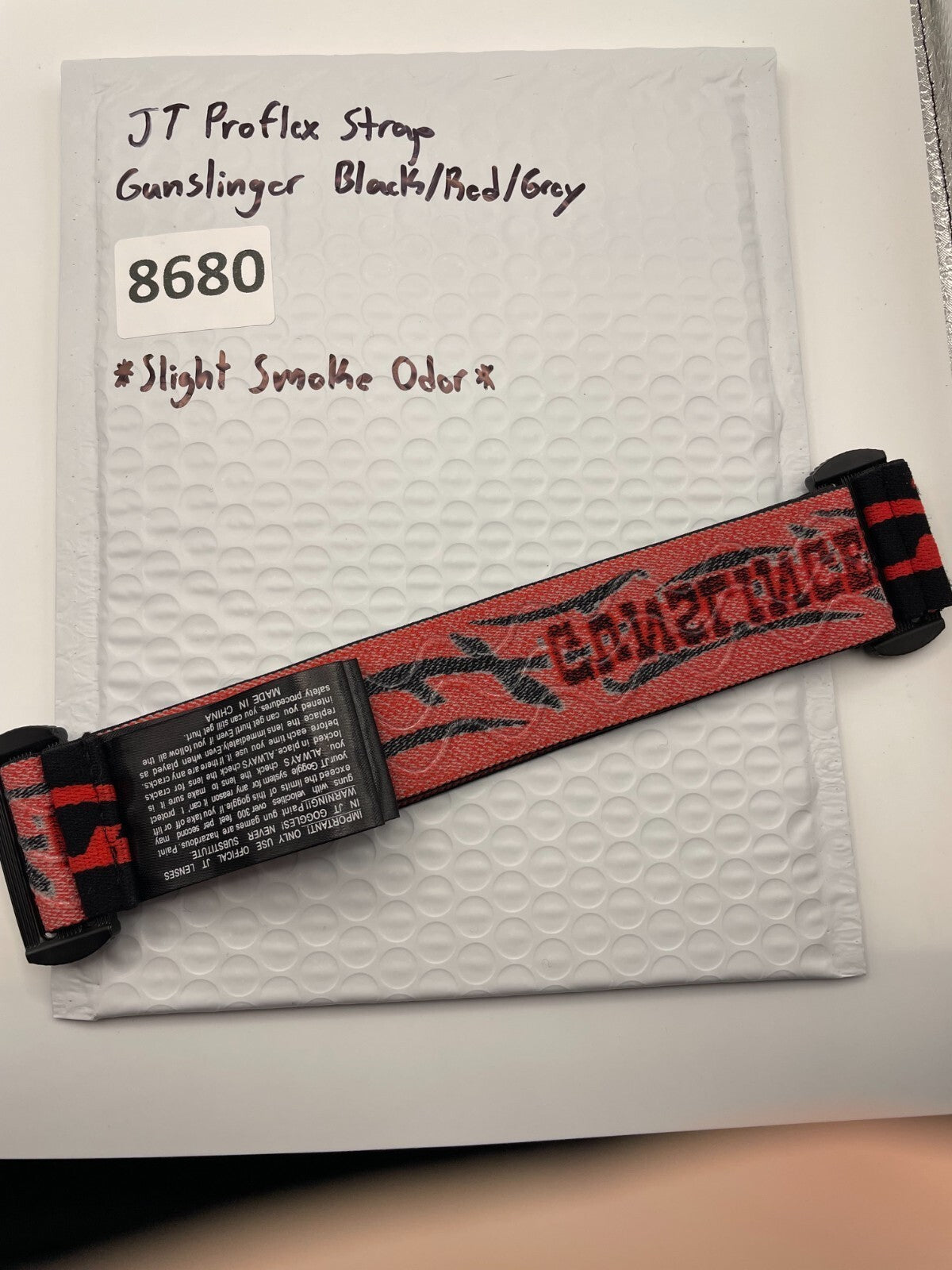 JT Proflex Strap Gunslinger Black/Red/Grey (Slight Smoke Odor)
