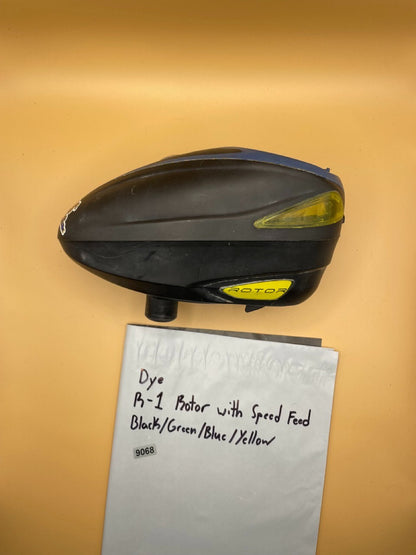 Dye R-1 Rotor with Speed Feed Black/Green/Blue/Yellow