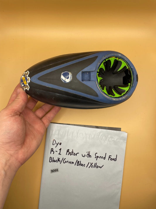 Dye R-1 Rotor with Speed Feed Black/Green/Blue/Yellow