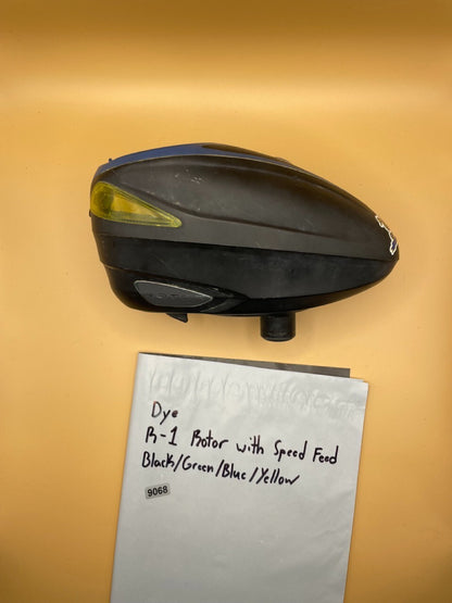 Dye R-1 Rotor with Speed Feed Black/Green/Blue/Yellow