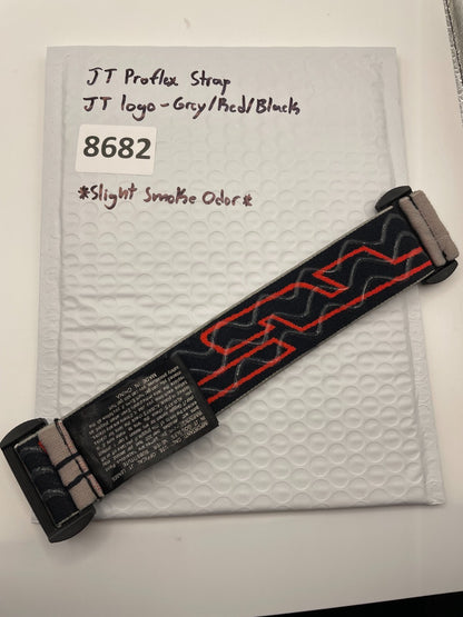 JT Proflex Strap JT Logo-Grey/Red/Black  (Slight Smoke Odor)