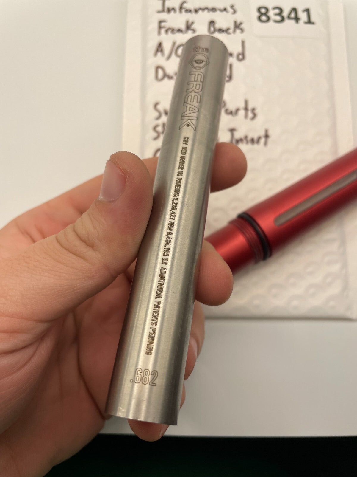 Infamous Freak Back A/C Thread Dust Red Smart Parts Stainless Insert 682