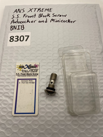 ANS XTREME S.S Front Block Screw Autococker and Minicocker BNIB