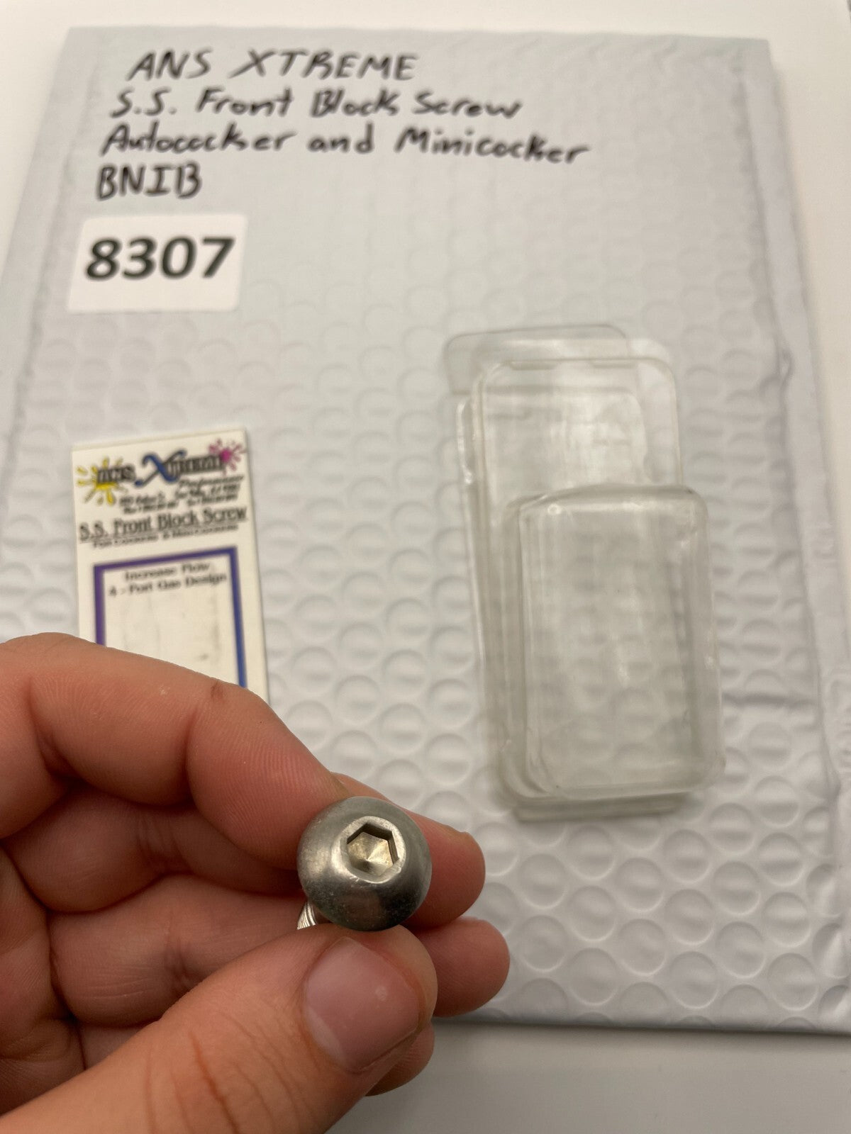 ANS XTREME S.S Front Block Screw Autococker and Minicocker BNIB