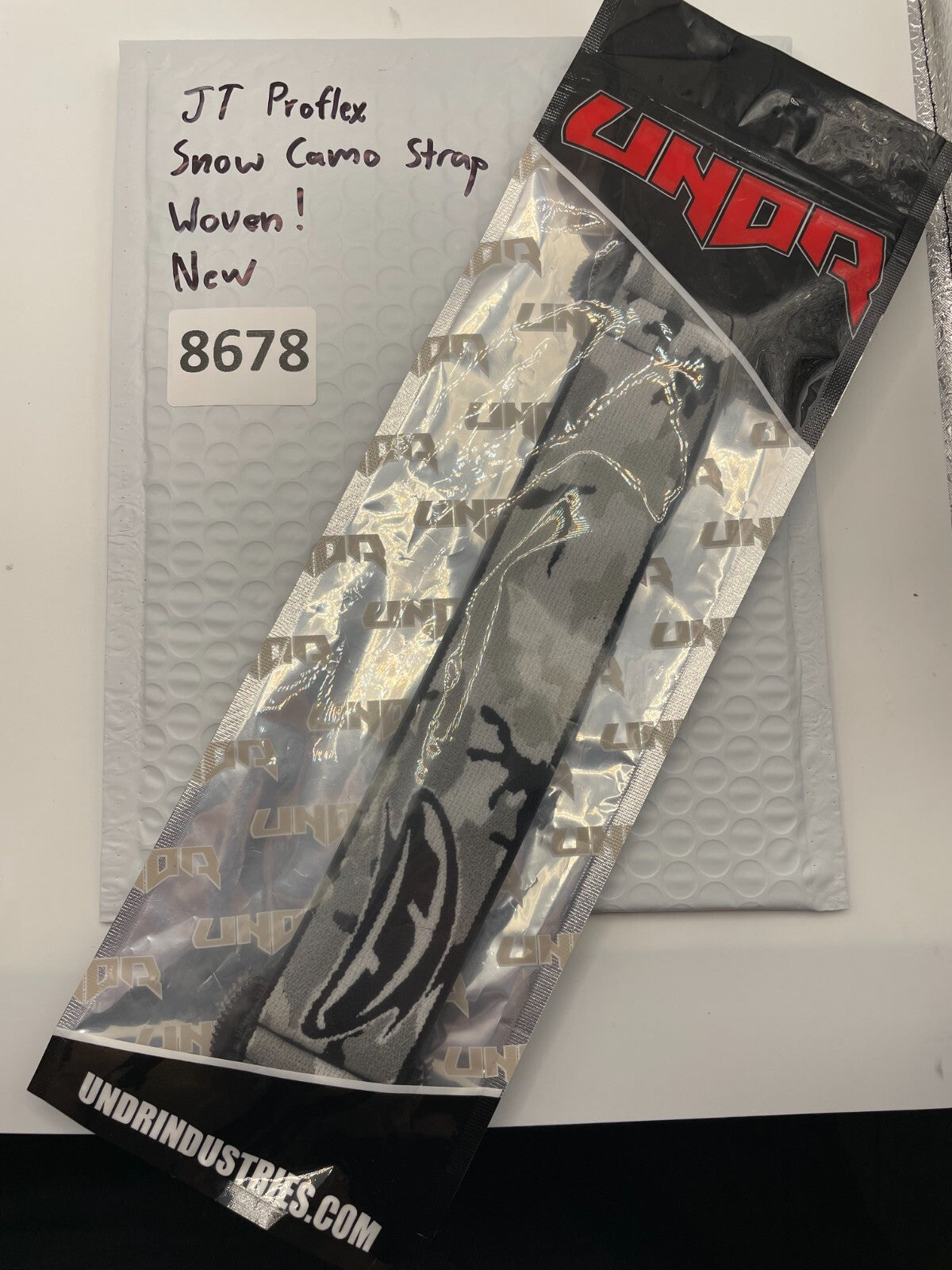 JT Proflex Snow Camo Strap Woven. New