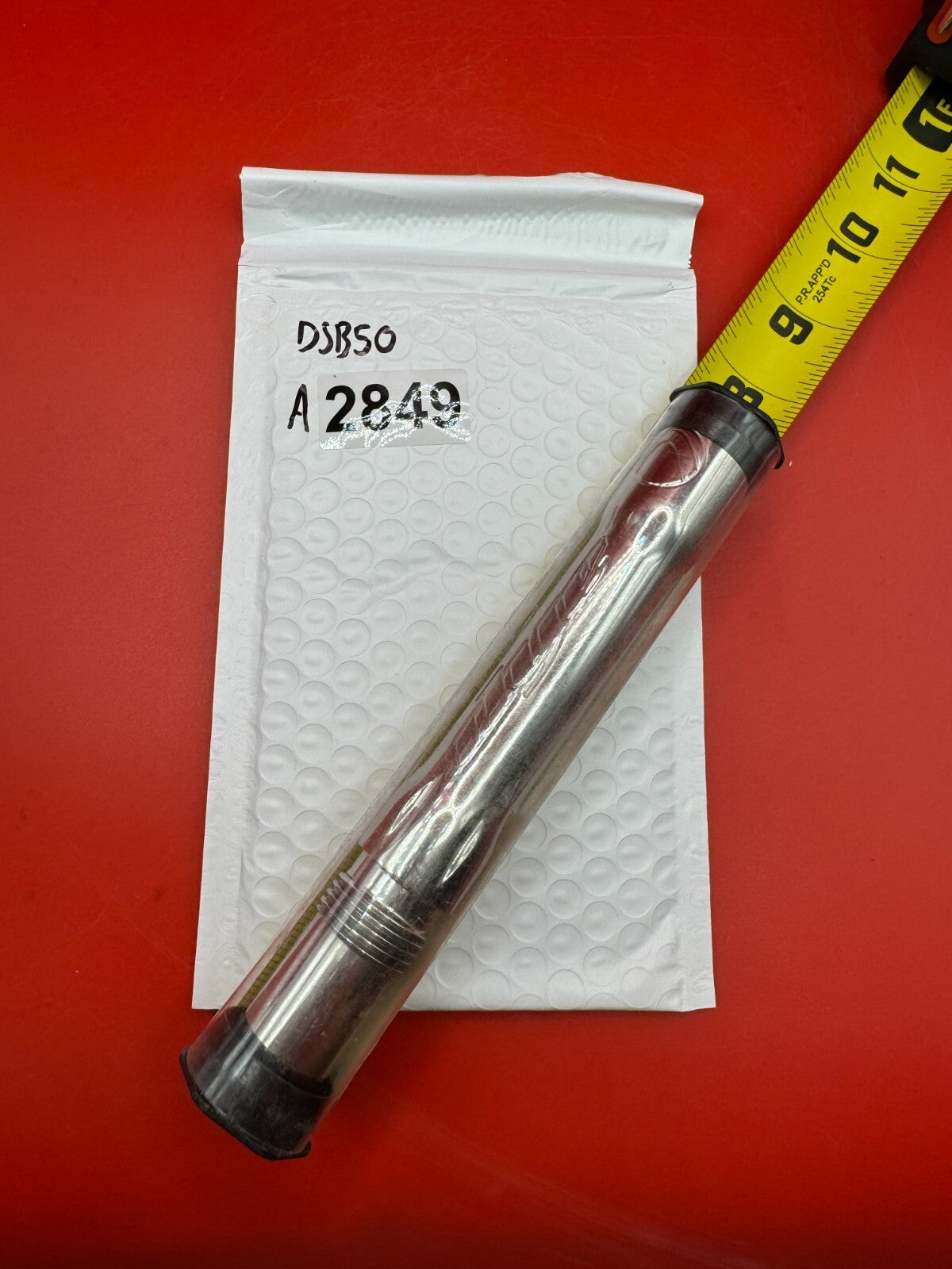 Dye SS Angel Threaded .688 Paintball Barrel Back - used paintball barrel back - silver / polished stainless