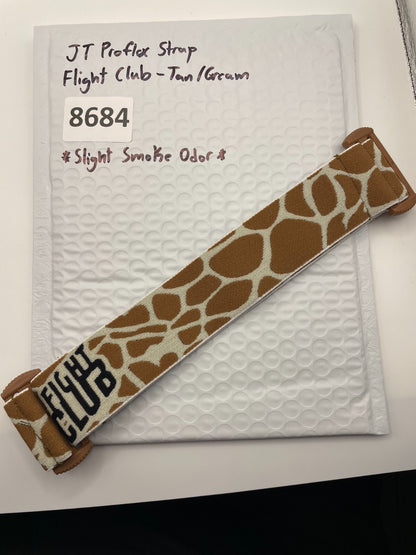 JT Proflex Strap Flight Club- Tan/Cream (Slight Smoke Odor)