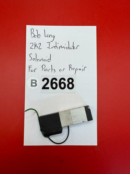 Bob Long 2K2 Intimidator Solenoid Black For Parts or Repair