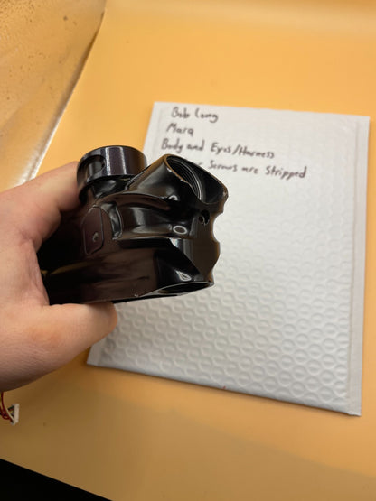 Bob long Marq Body and Eyes/Harness - Eye Cover Screws are Stripped