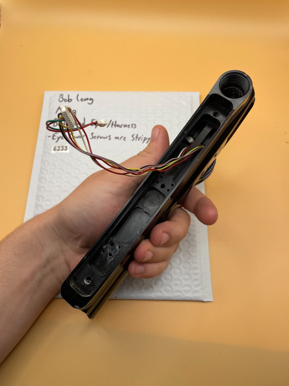 Bob long Marq Body and Eyes/Harness - Eye Cover Screws are Stripped