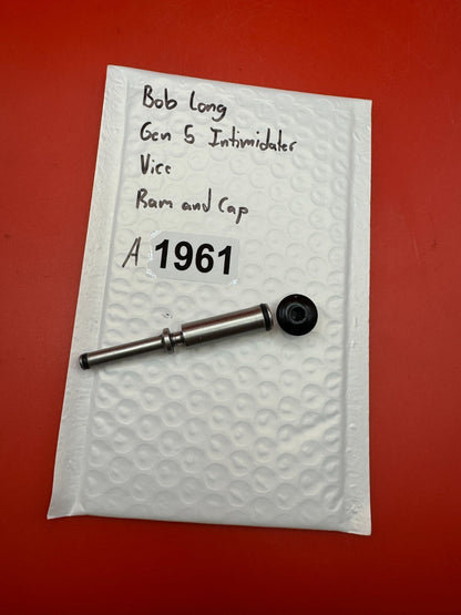 Bob Long Gen 5 Intimidator Vice Ram and Cap - used paintball ram and cap - black/silver