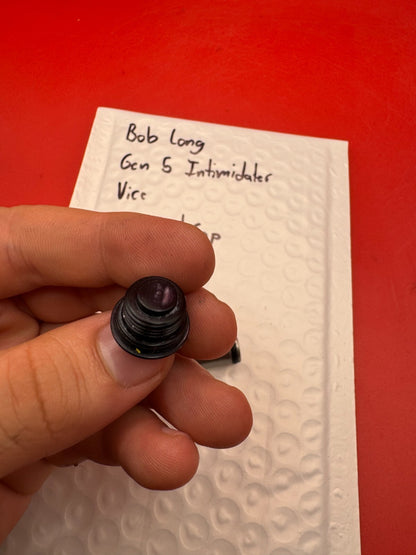 Bob Long Gen 5 Intimidator Vice Ram and Cap - used paintball ram and cap - black/silver