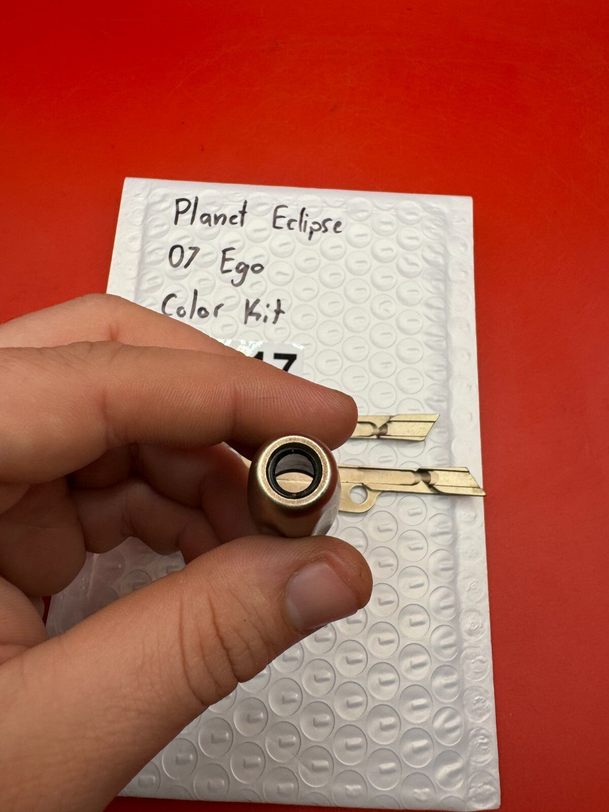Planet Eclipse 07 Ego Color Kit - used paintball color kit - champagne / bronze anno