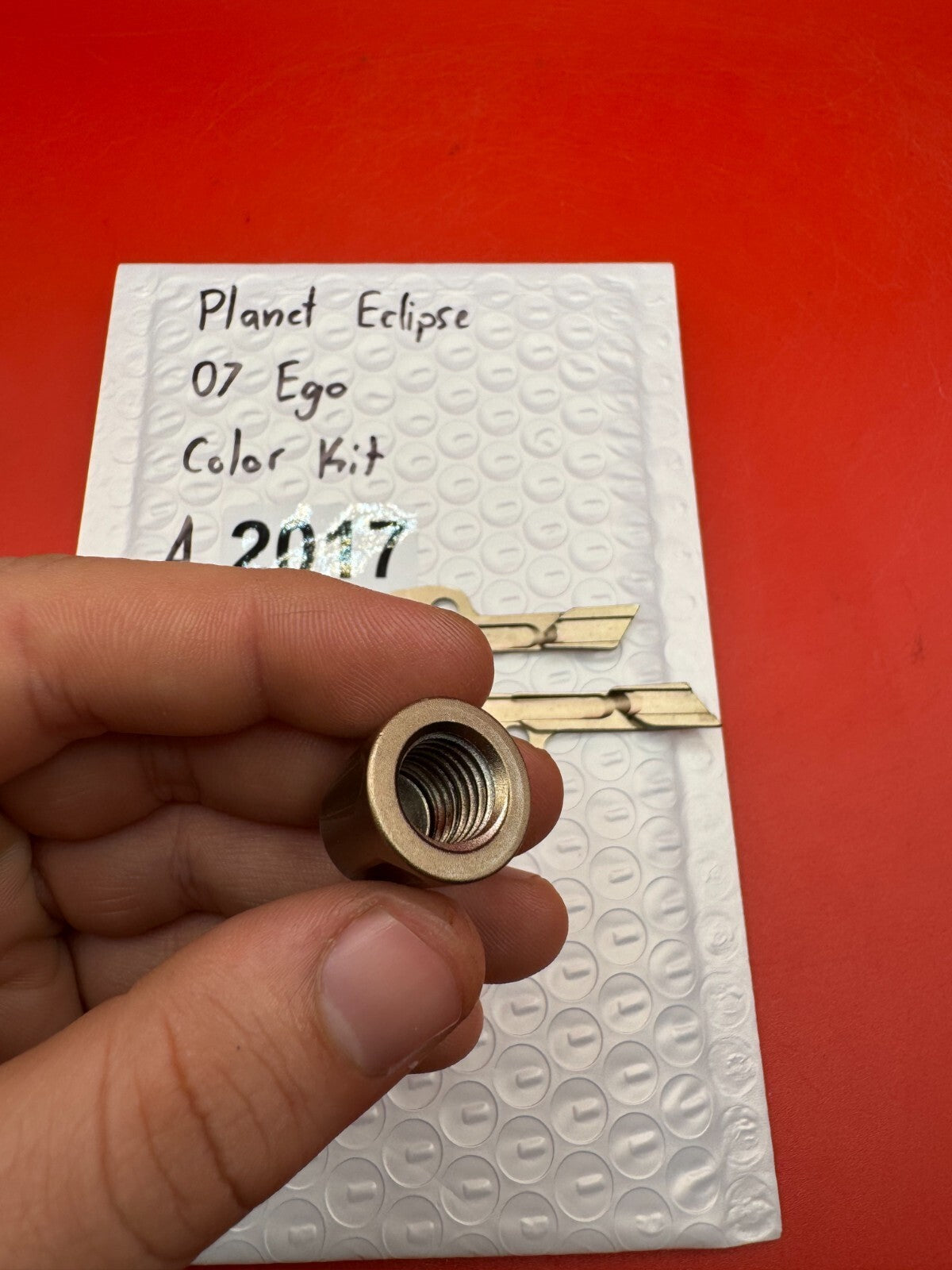 Planet Eclipse 07 Ego Color Kit - used paintball color kit - champagne / bronze anno