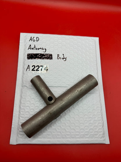 AGD Automag Body - used paintball valve body - raw aluminum