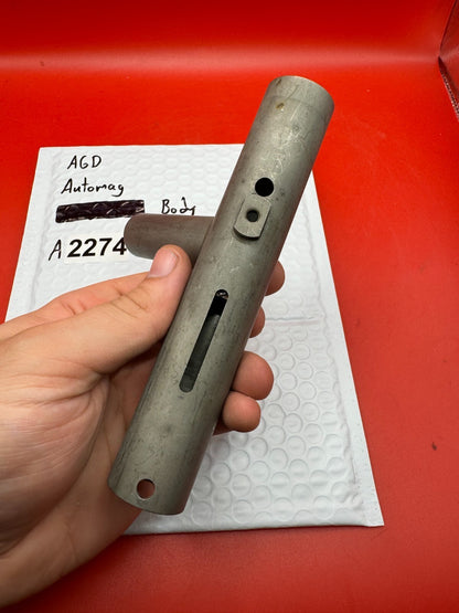 AGD Automag Body - used paintball valve body - raw aluminum