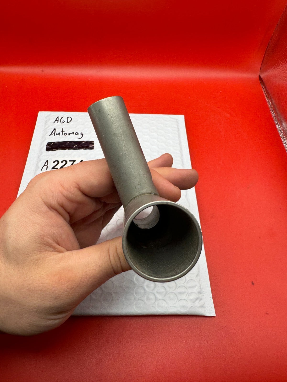 AGD Automag Body - used paintball valve body - raw aluminum