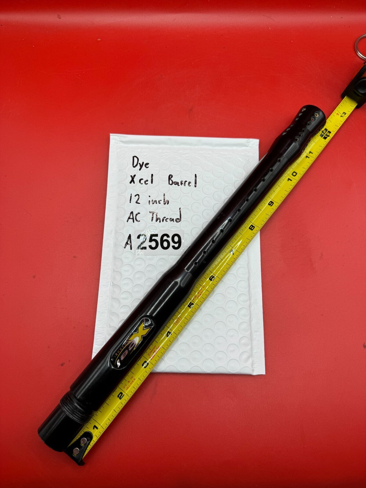 Dye Xcel Barrel 12 inch AC Thread - used paintball barrel - black