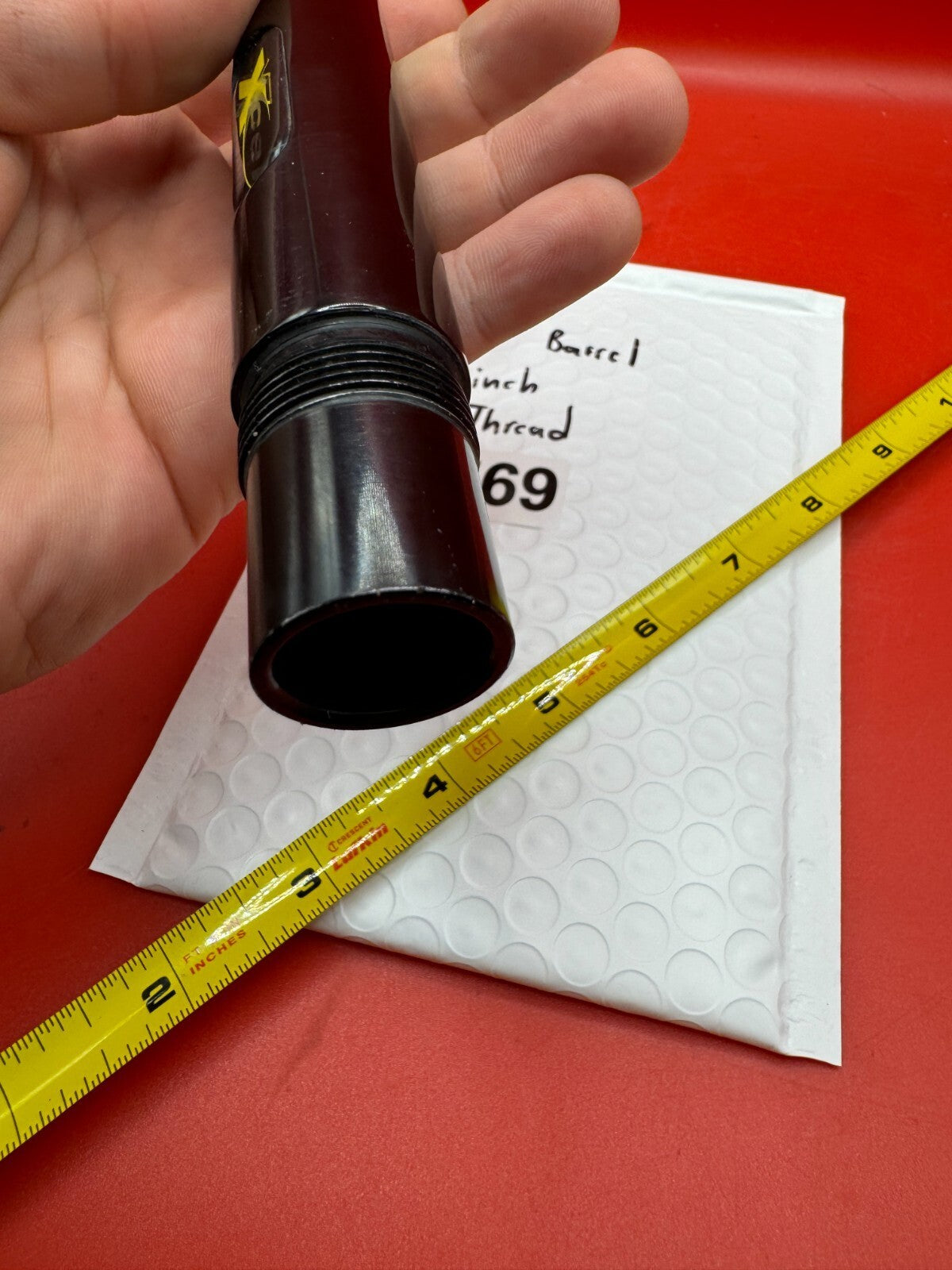 Dye Xcel Barrel 12 inch AC Thread - used paintball barrel - black