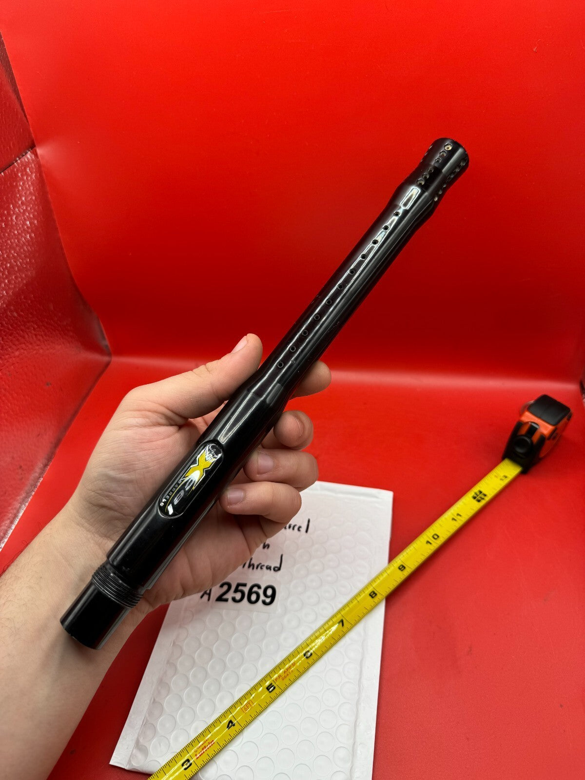 Dye Xcel Barrel 12 inch AC Thread - used paintball barrel - black