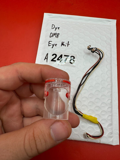 Dye DM8 Eye Kit - used paintball eye kit - black/clear